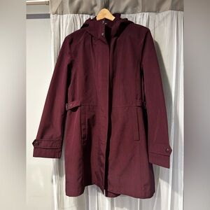 Kirkland Women's Burgundy Hooded Coat